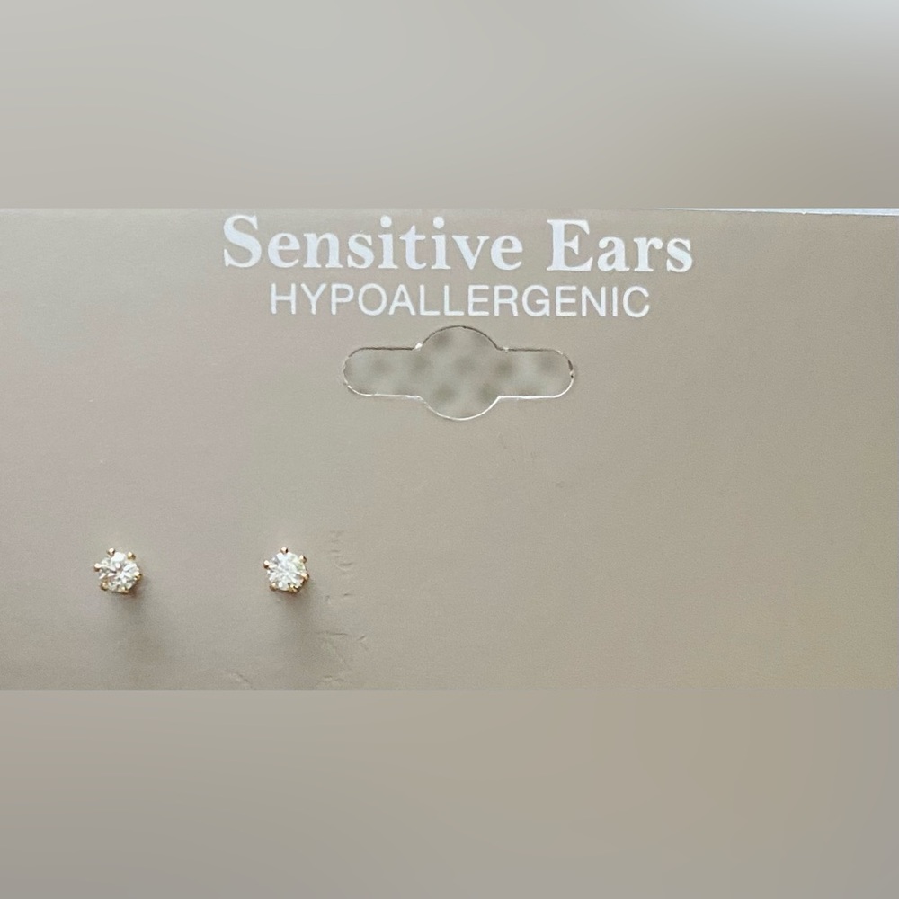 MIXIT Hypoallergenic Cubic Zirconia Stud Earrings
